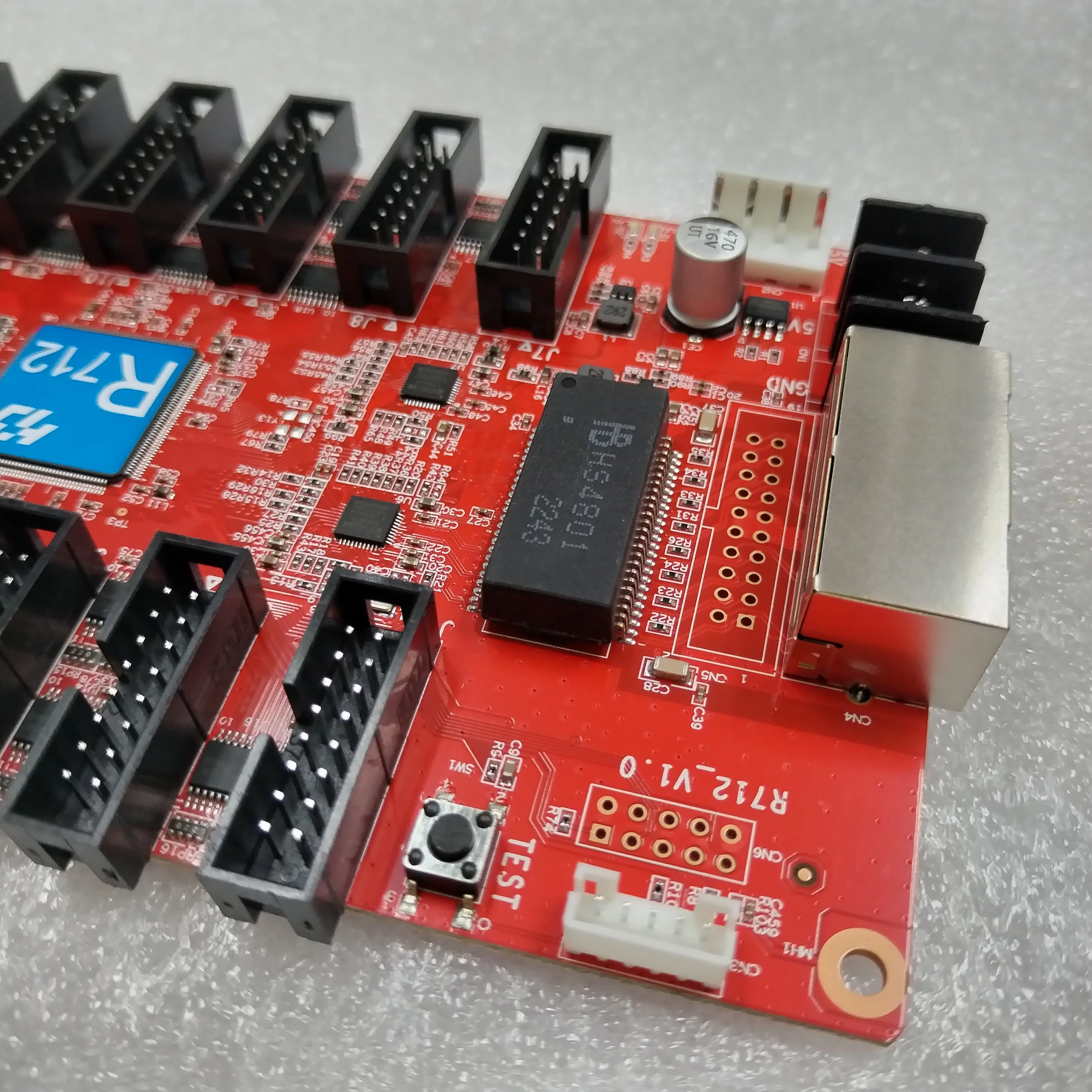 Full Color LED Display Recebendo Cartão R712 Trabalho Para Interior E Exterior LED Display Painéis De Vídeo Controlador Faixa 128x1024