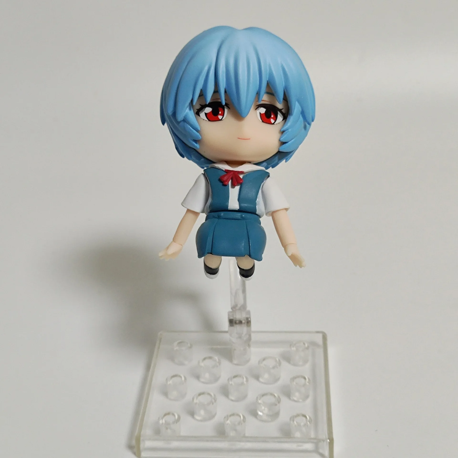 

10cm Anime EVA Ayanami Rei school uniform kawaii Joint mobility Action Figure PVC Model Toys doll Desk Decor Collectible Gifts
