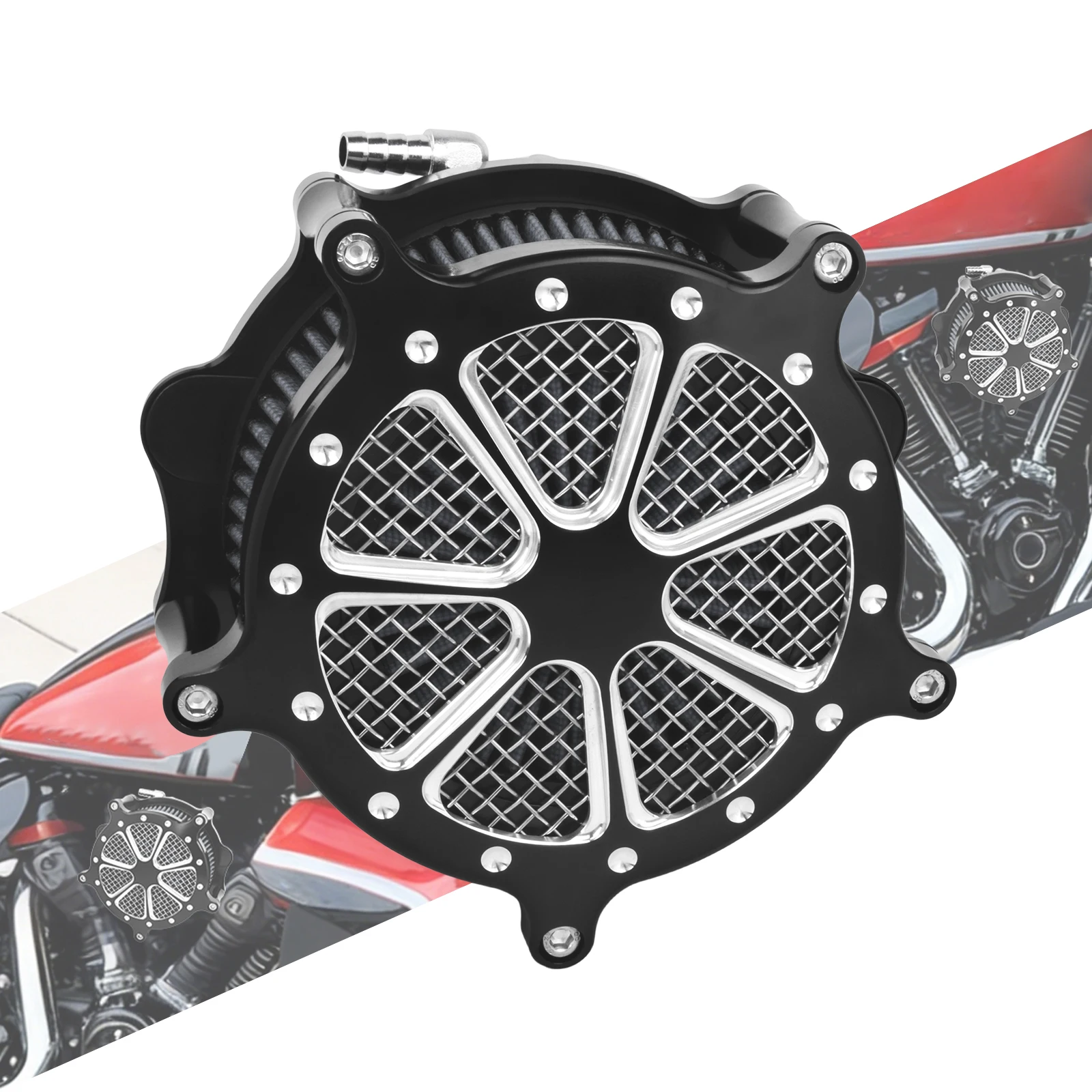 

Motorcycle Premium Air Cleaner Intake Filter Fit For Harley CVO FLTRXSE FLHXSE 2023-2025 FLTRXSTSE Softail FXBR FLFB FXBB 2025