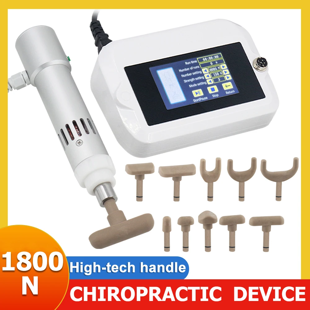 1800N Electric Chiropractic Adjusting Tool Correction Spinal Activation Gun Spine Massage Corrector Body Relax Pain Relief Instr