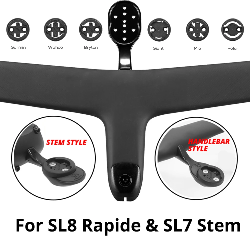 

For SL8 Rapide Handlebar Aluminum Alloy Bike Computer Mount Road Bike GPS Headlight Holder Bracke For GARMIN Wahoo Bryton Giant