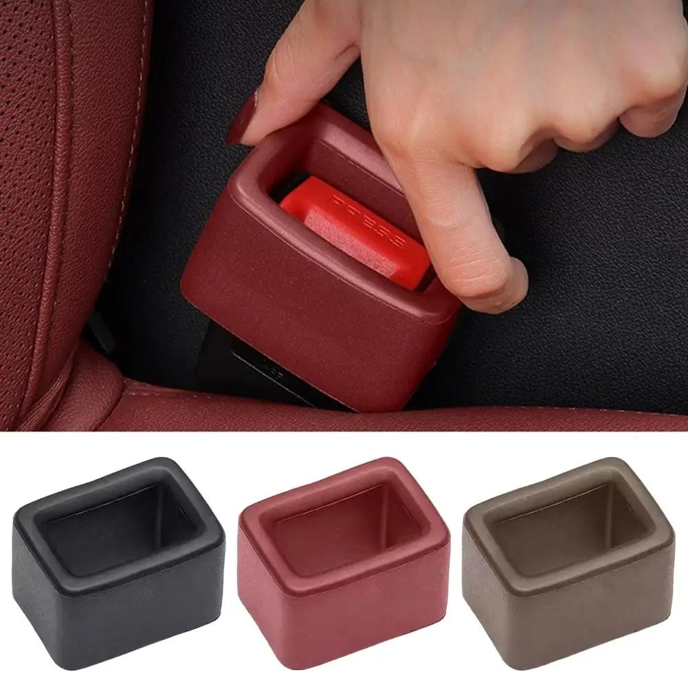 Fivela de cinto de segurança do carro capa universal cinto de segurança soquete âncora do carro anti protetor cinto de segurança botão acessório inter