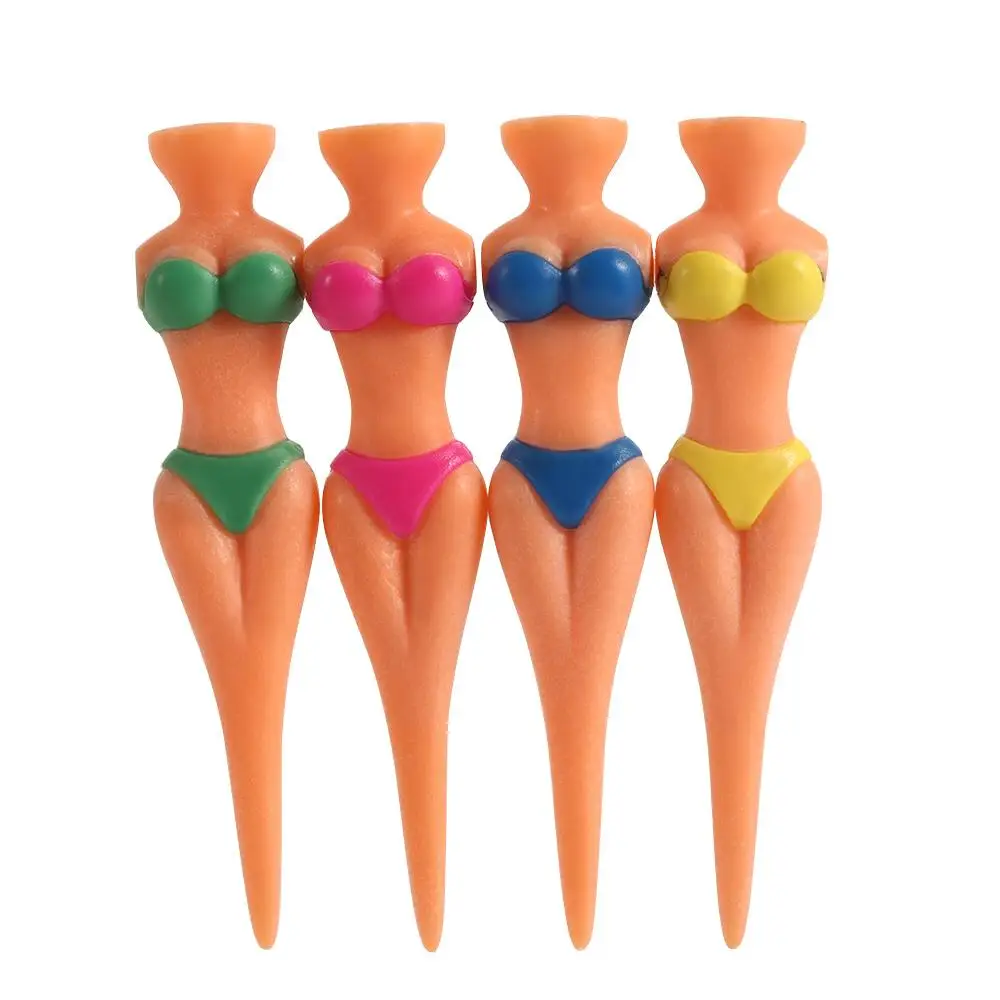 

Women 5 Pcs/Lot Bikini Outdoor Lady Model Ball Holder Golf Accessories Golf Training Clubs Tee Golf Tees
