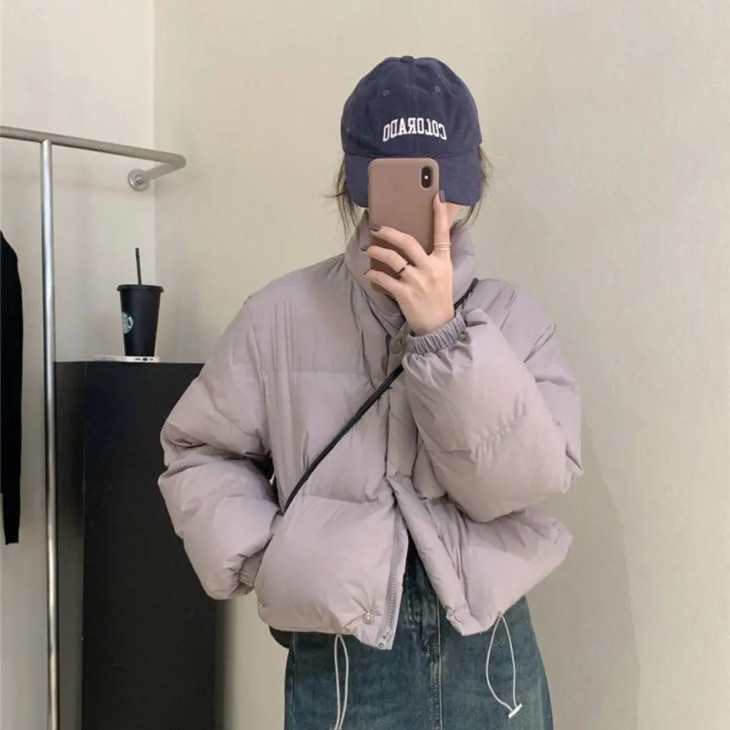 

Женская городская повседневная куртка-пуховик, хлопковое пальто, осенне-зимняя модная темпераментная верхняя одежда в европейском и американском стиле