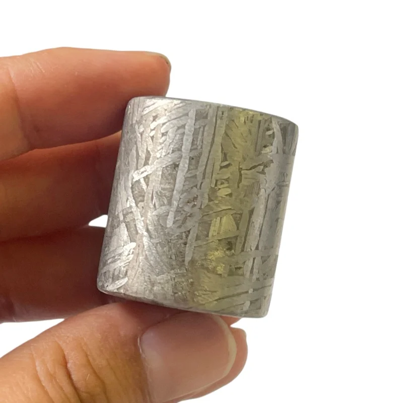Genuine Muonionalusta Iron Meteorite Short Column Natural Outer‑Space Mineral for Collection Handcraft QC883