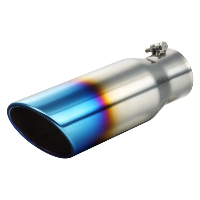 Flexible Exhaust Steel Pipe Blue End Tail Throat Muffler for Car High Quality Race Price