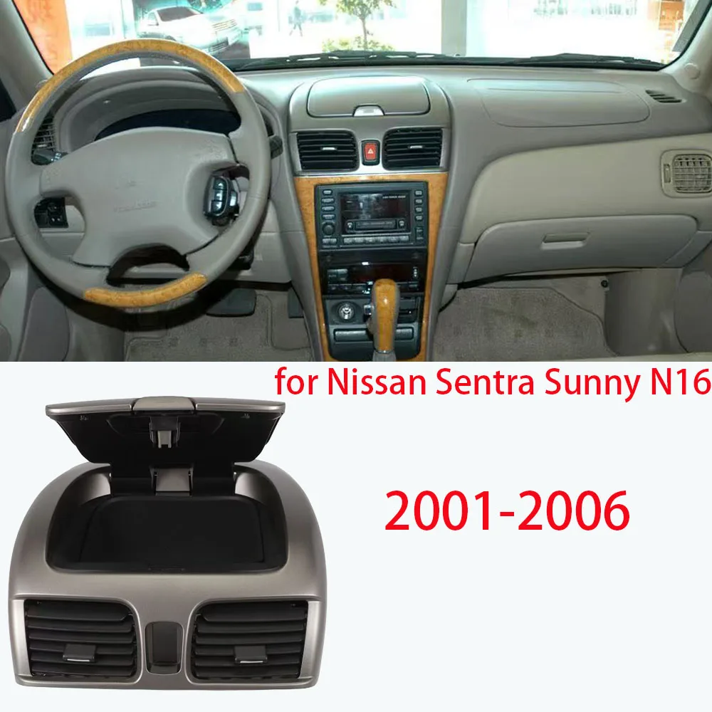 

LINGJIE brand new Car Interior A/C Outlet Air Vent Dashboard Cover Burger oe 68268-0480 for Nissan Sentra Sunny N16 2001-2006