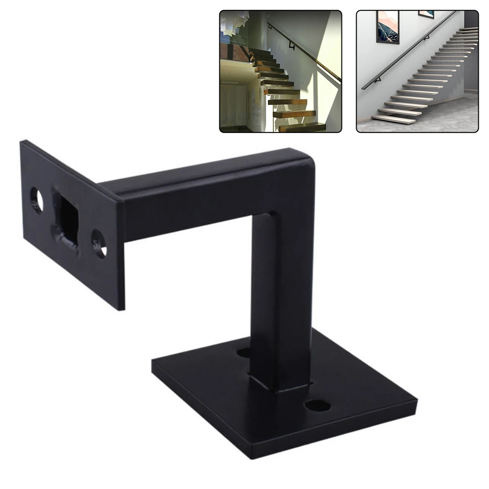 1PC Stair Handrail Bracket Stainless Steel Wall Support Hand Rail Right-angle Armrest Balustrade Household Hotels Hardware Parts