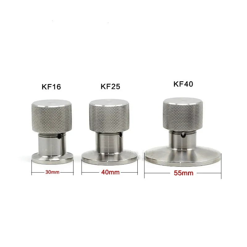 Vacuum Relief Valve Vent Sanitary Vacuum Flange Fitting Vent Valve Vacuum Relief Valve for KF16 KF25 KF40 Stainless Steel 304