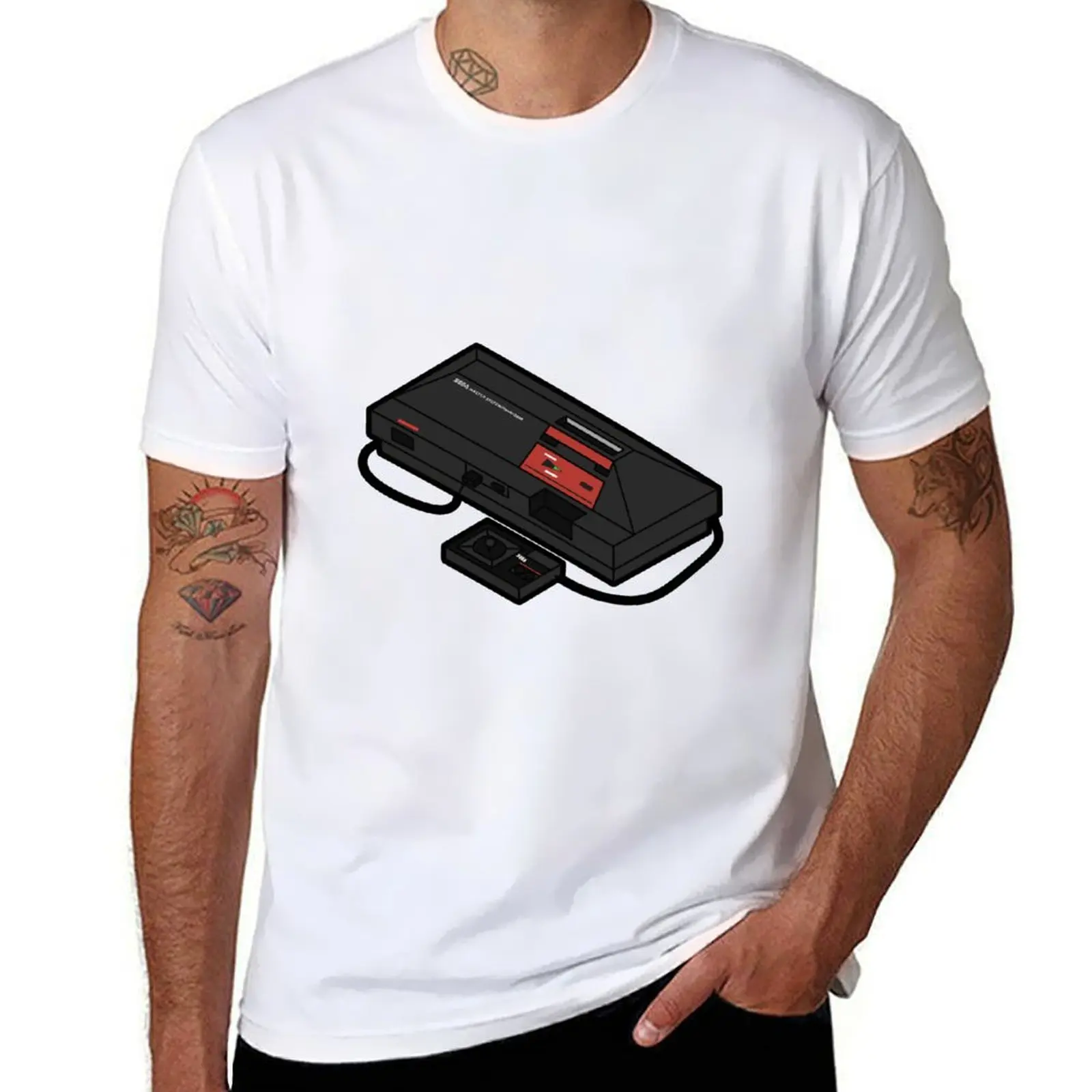 

Retro Gaming: Master System T-Shirt man t shirt cotton high quality t shirt custom print T-Shirt