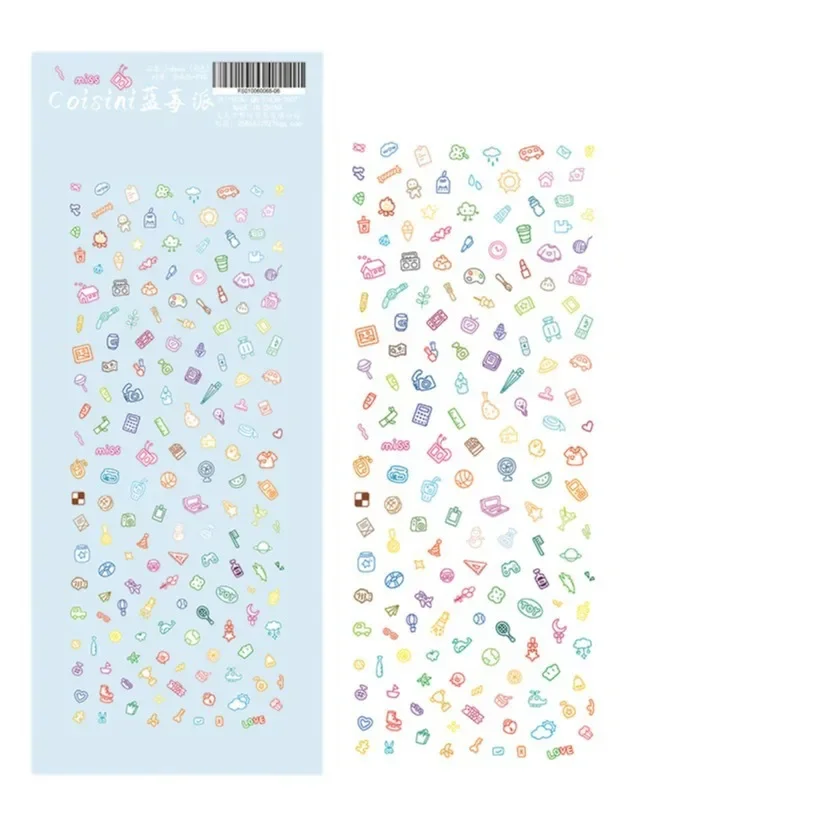 Cartoon Small Pattern Decorative Sticker Ins Korean Style Cute Guka Hand Account Diy