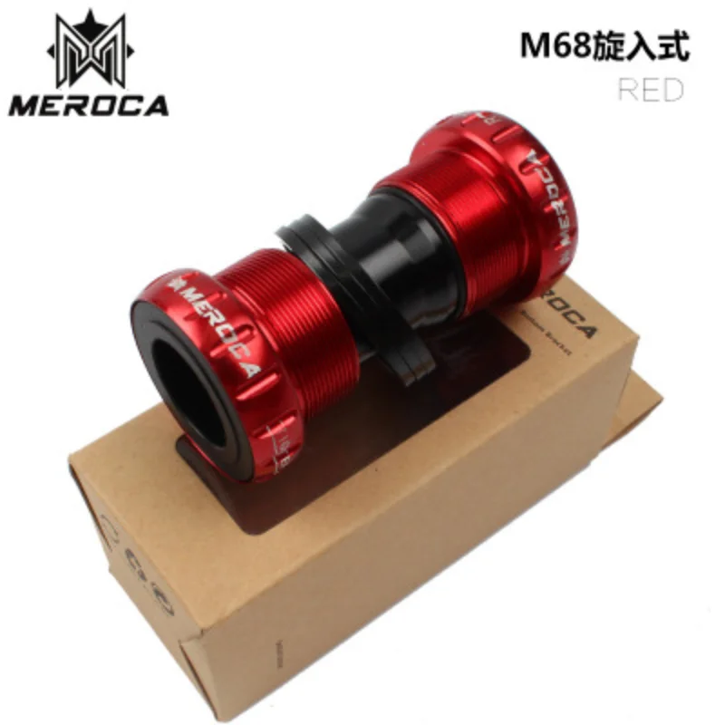 24mm Through Axis BSA BB68/73mm Bicycle Bottom Brackets Sealed Bearing Aluminum Alloy for Mountain Bike and Road Bike