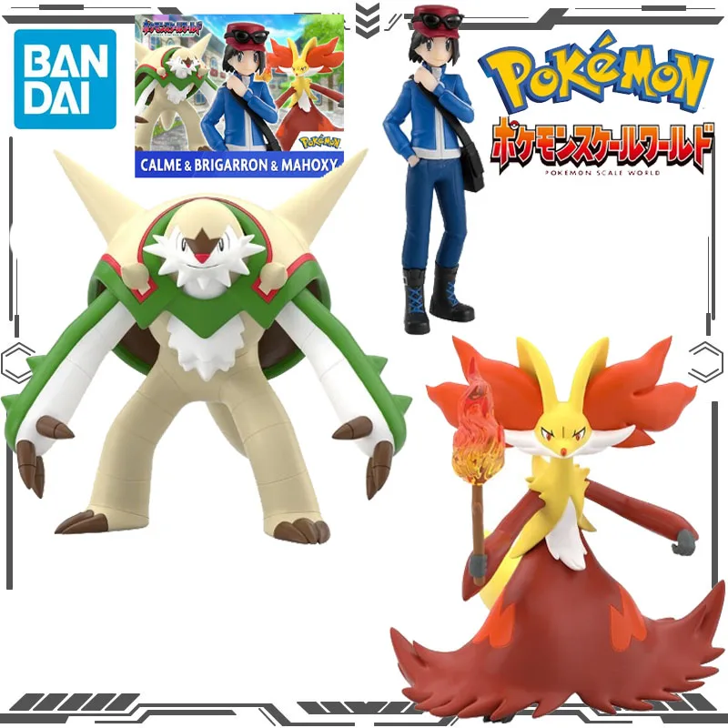 

Оригинальная коллекционная фигурка Bandai Pokemon Scale World Chesnaught Delphox Khartoum, игрушки для мальчиков и девочек, подарок, коллекционная модель