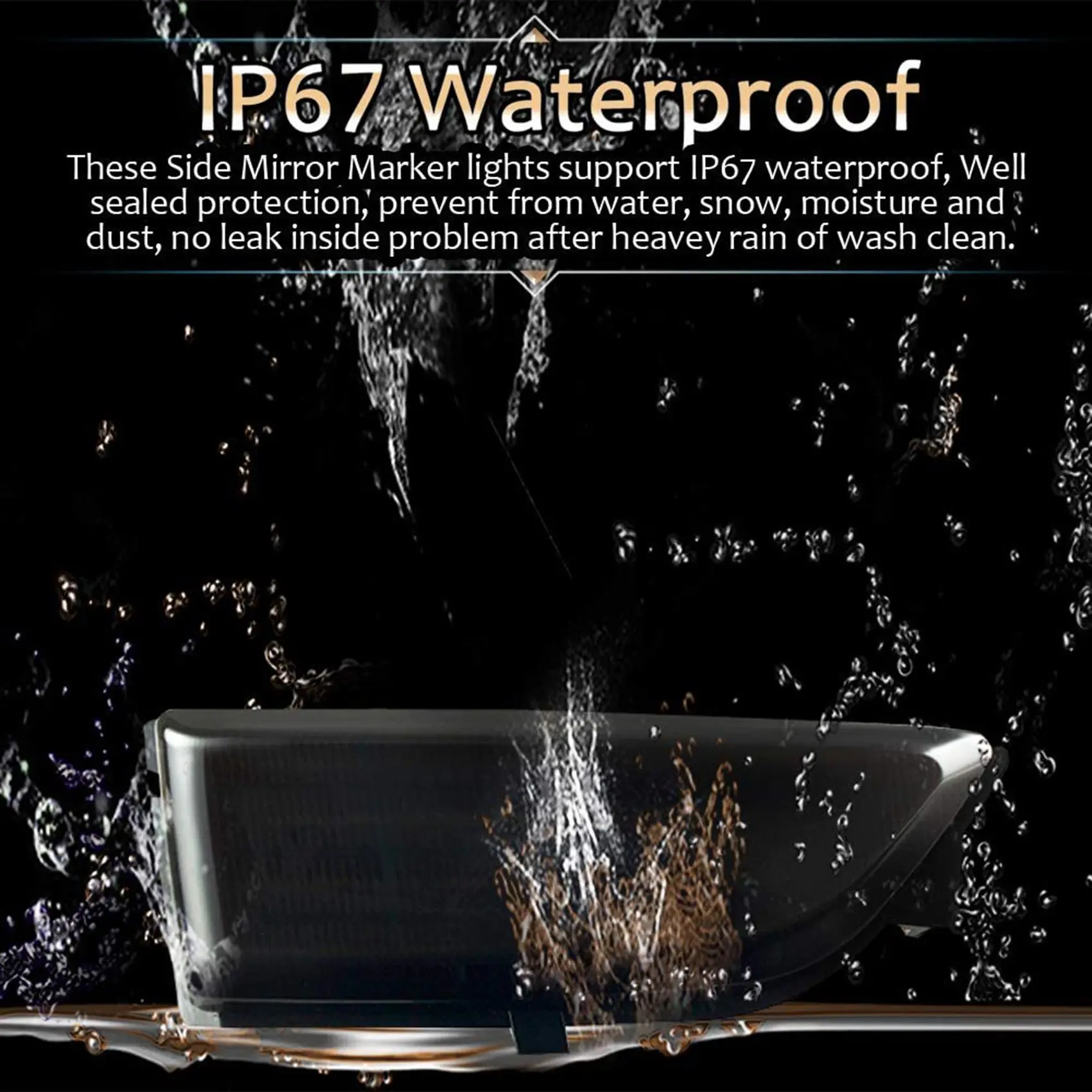 Car Dynamic LED Turn Signal Rearview Mirror Lights Blinker for Ford Everest 2015-2019 Ranger T6 Raptor Wildtrak Smoke