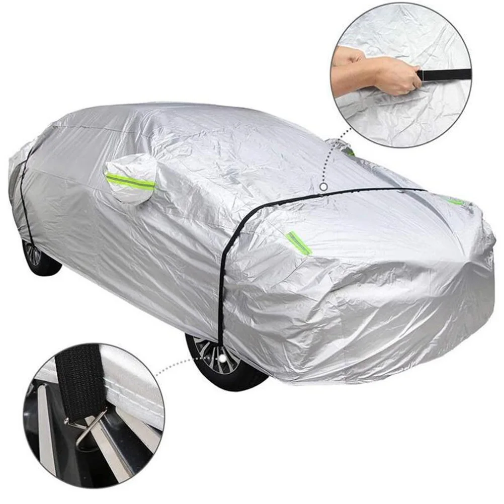 สายรัดกันลม 2 ชิ้น สำหรับผ้าคลุมรถ ยางยืดแบบหนา ทนทาน ป้องกันลม สำหรับปกป้องยานพาหนะกลางแจ้ง