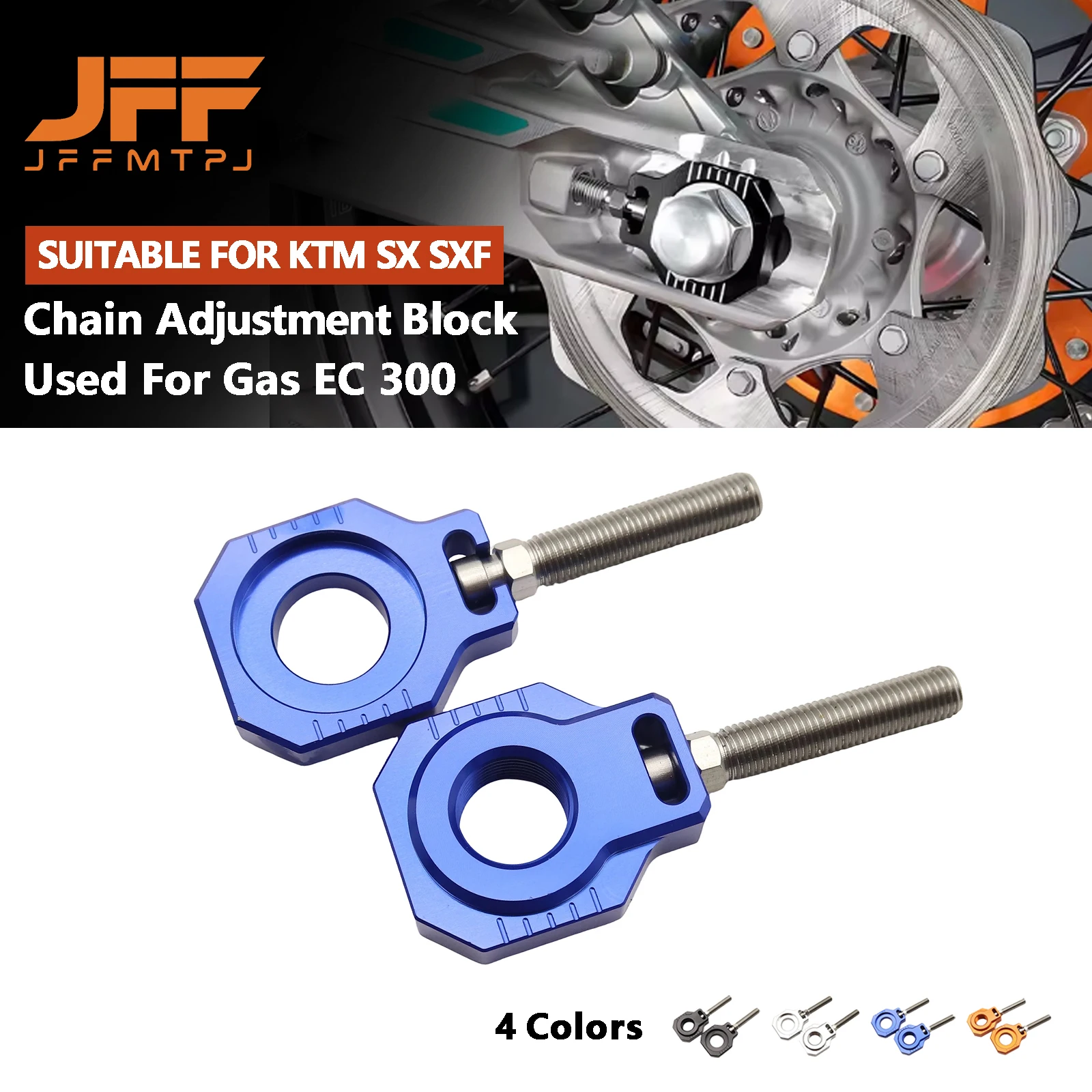 

Motorcycle CNC 20mm Rear Axle Blocks Chain Adjuster Block For KTM SX SXF XC XCF XCW EXC EXCF 125-530 For Husqvarna TC 85 125 250