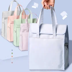 A4 File Folders Student Tutorial Bags Tote Bag Storage Bag School-bags Large Capacity File Organizer Leisure Handbag Student