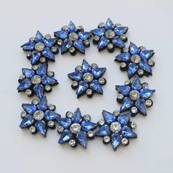 10pc/lot Glass rhinestone Star beaded patches for clothing DIY rhinestone sequins Sew on patch embroidery appliques parche ropa