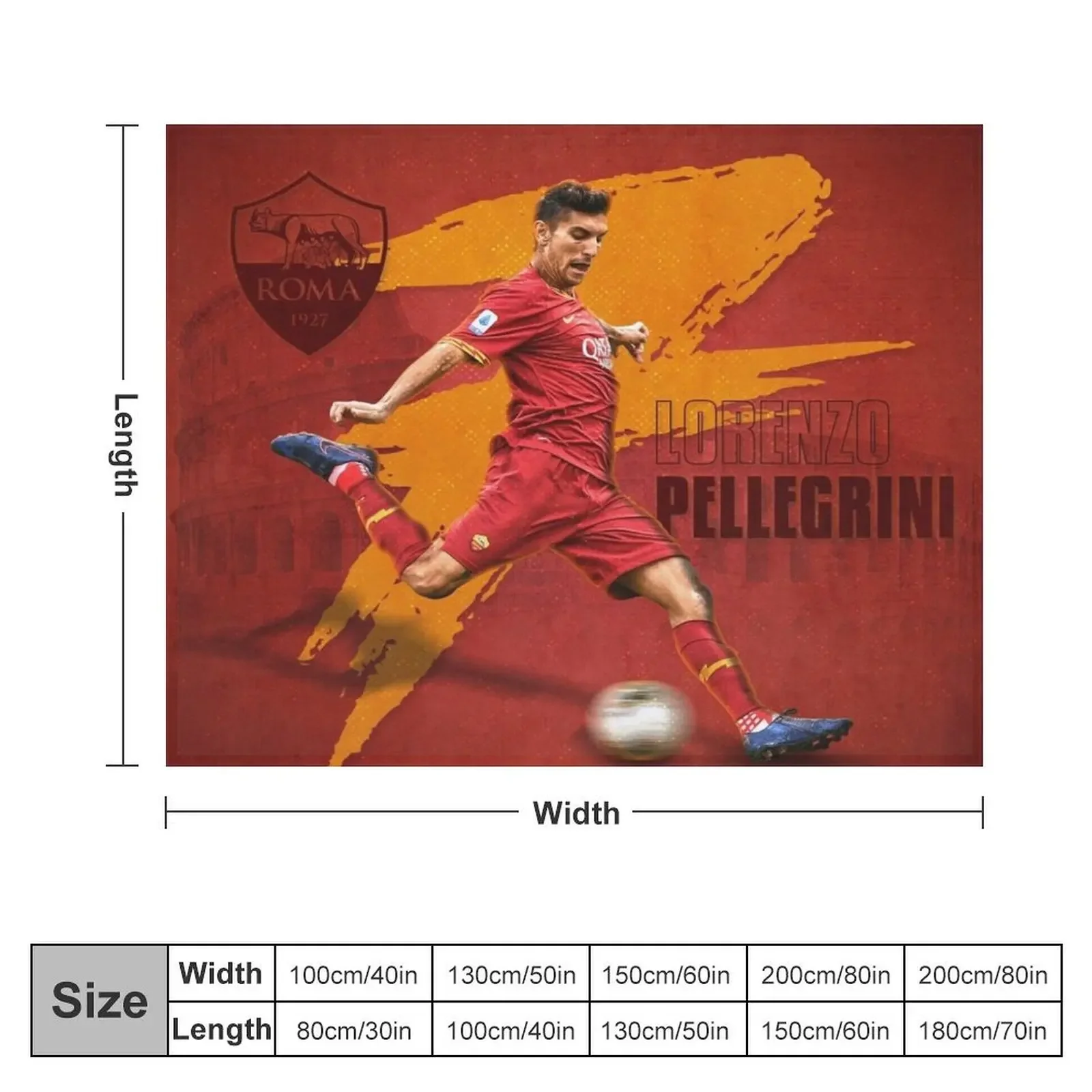 lorenzo pellegrini Throw Blanket Decoratives Soft Big Blankets