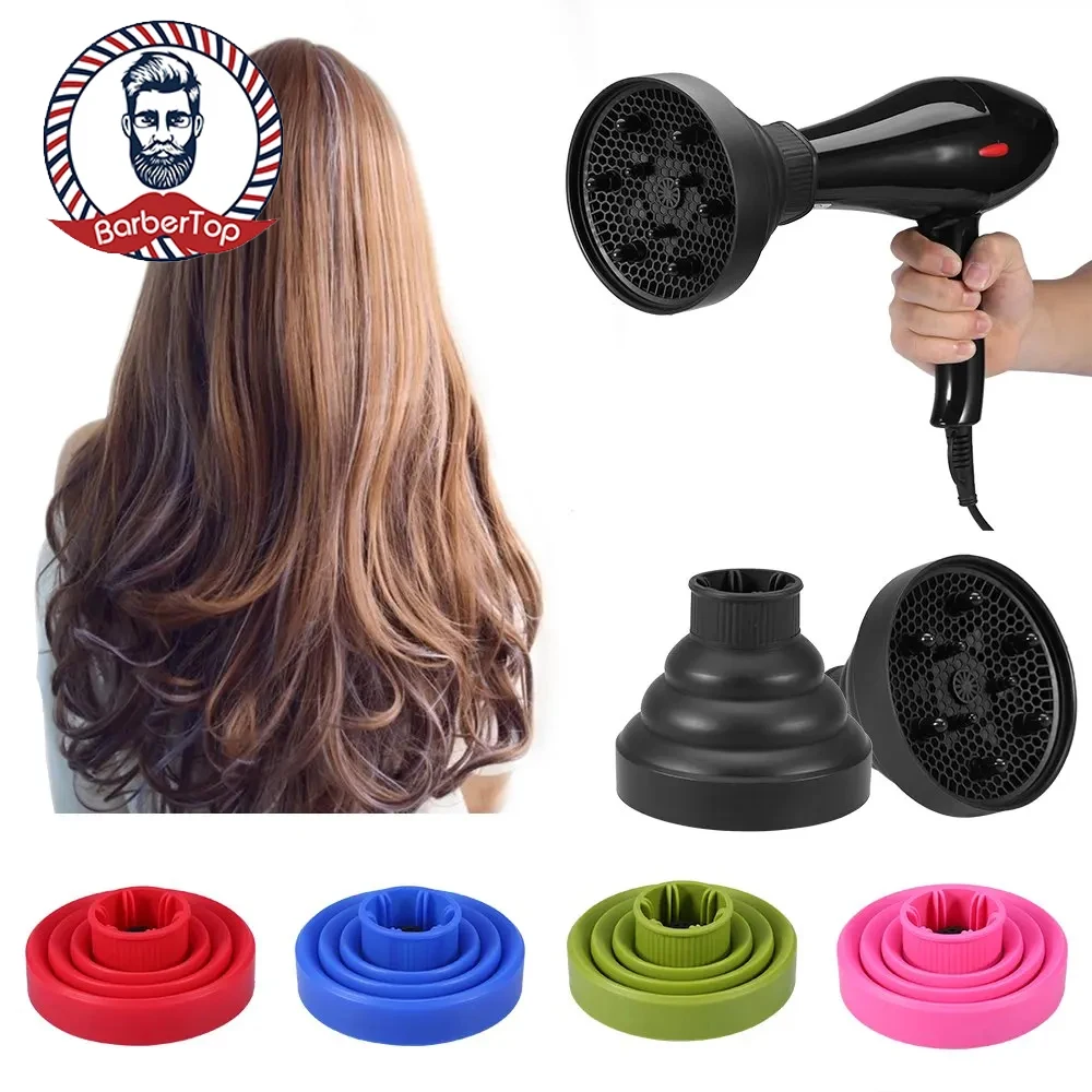 Silicone Hair Dryer Diffuser Cover Foldable Temperature Resistant Hairdressing Tool for Curly Hair Styling Hair Care in Salon