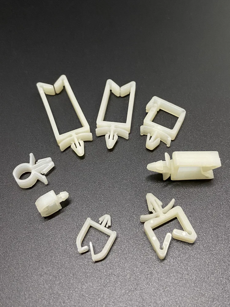 Plastic Nylon66 Material Natural Color Screw Free Straight In Fixed Seat Circuit Board Casing Cable Clamp Clips Wire Saddle