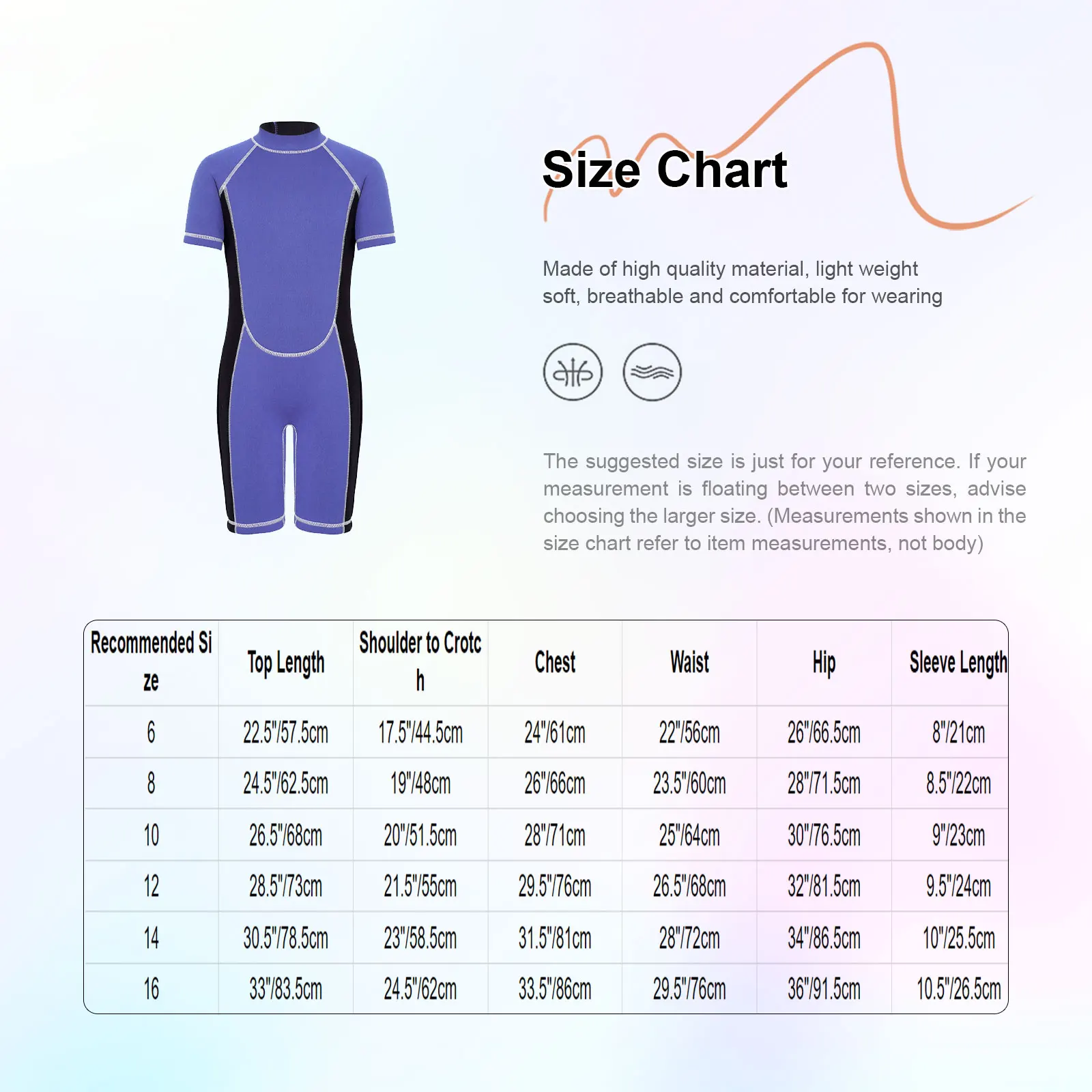

Children's Shorty Wetsuit Mock Neck Short Sleeve Back Zipper Thigh Length Bodysuit Swimming Suit for Snorkeling Surfing