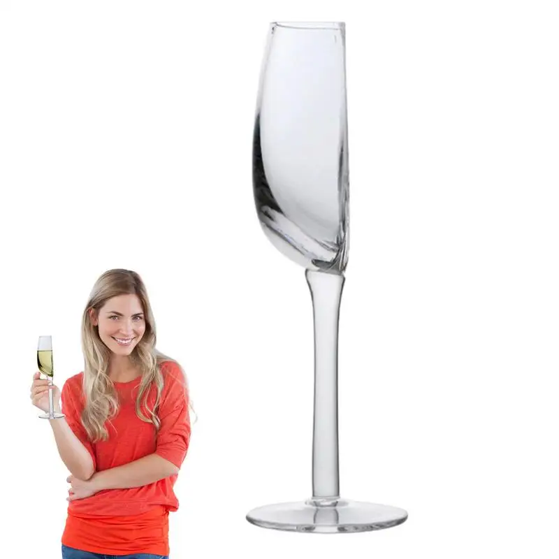 Crystal Glass Cups 140ml Creative Half Red Wine Cups Multi-use Vintage Tall Wine Glassware Long Stemmed Wine Champagne Glasses