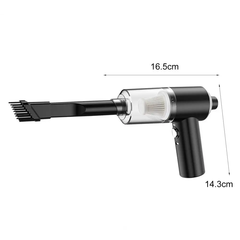 

Car Vacuum Cleaner With Three-Layer Filtration Strong Suction Low Noise Multifunctional Portable Wireless Cleaner With LED Light