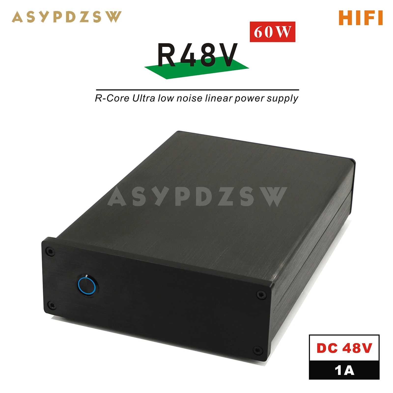 

ASYPDZSW R48V HIFI R-Core DC 48V/1A LPS 60W Ultra low noise linear power supply