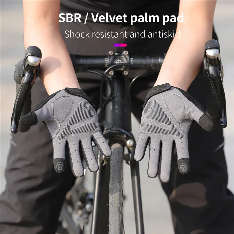 WEST BIKING Shockproof Reflective Cycling Gloves Half Finger Sport Gloves Men Women Summer Gym Fitness MTB Road Bicycle Gloves