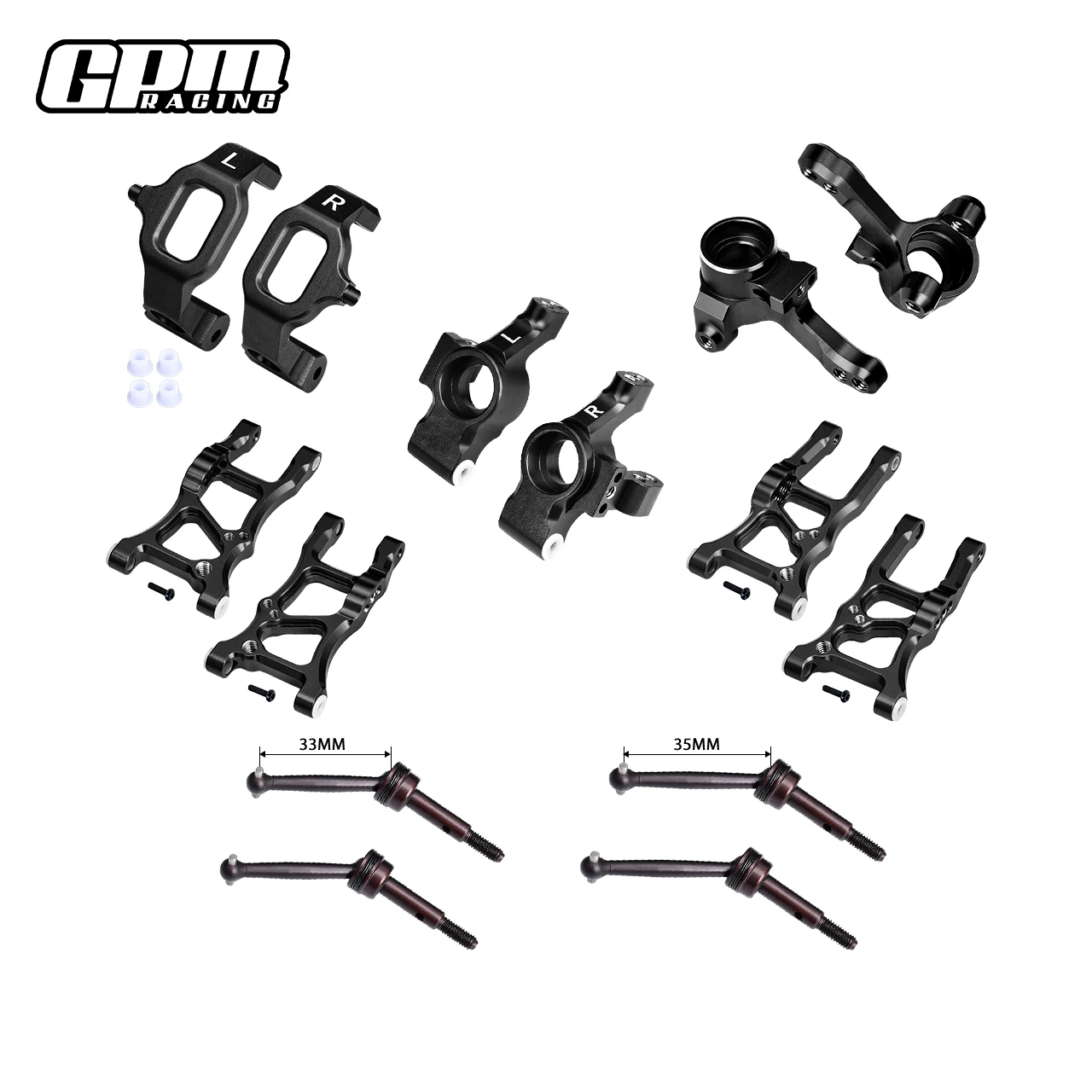 GPM Aluminum Essential Conversion Kit For TRAXXAS 1/10 4WD FORD GT 4-TEC 2.0/3.0