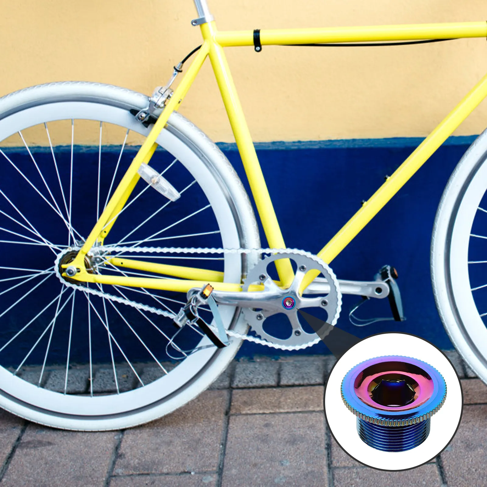 

M20 Crankset Screw for Bicycle Crank Arm Fixing - Aluminum Alloy Lightweight Fastener for Mountain Road Bike Repair Accessories