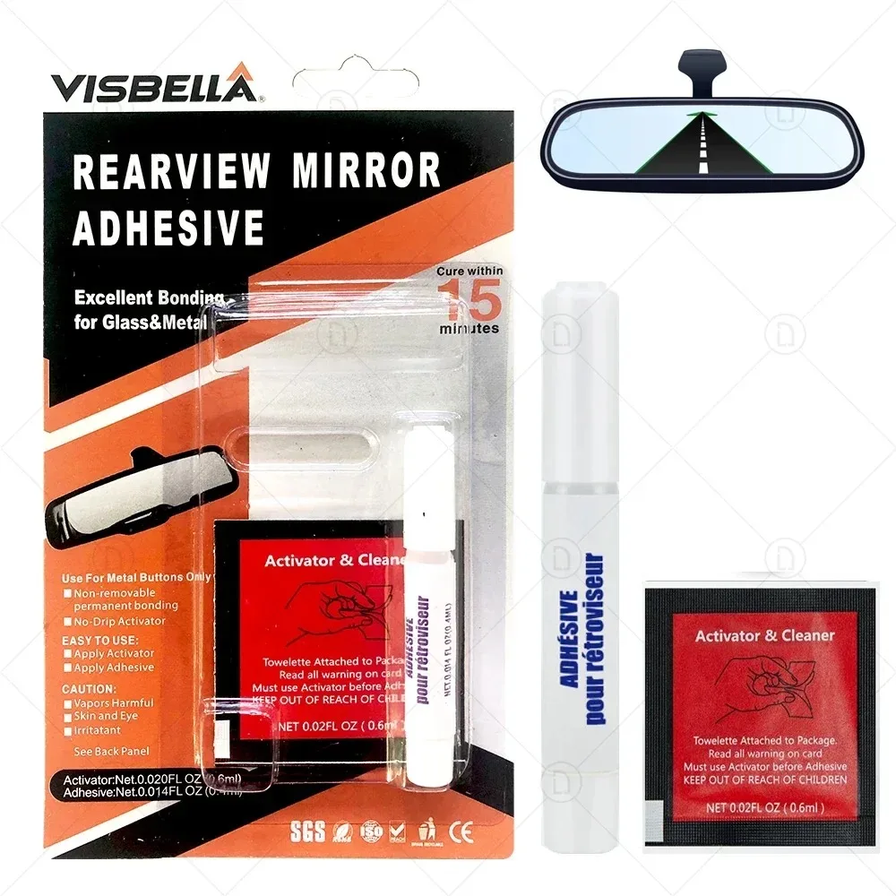Car Rearview Mirror Fast Drying Adhesive Repair Glue Used For Mirror Base, DIY Auto Repair