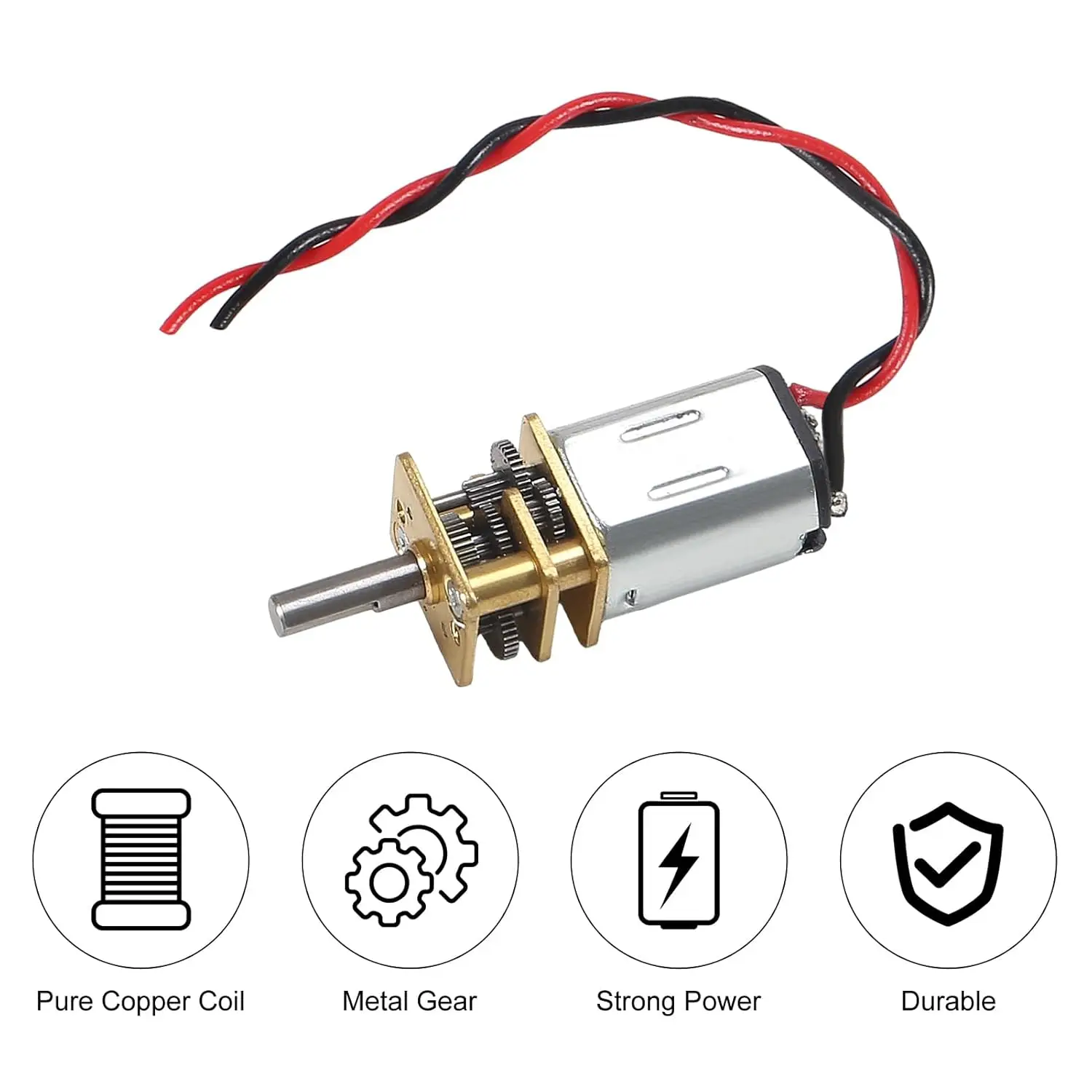 미니 마이크로 N20 기어 모터 DC 3V-6V 저속 풀 메탈 기어박스 마이크로 모터 DIY 로봇 자동차 RC 장난감용