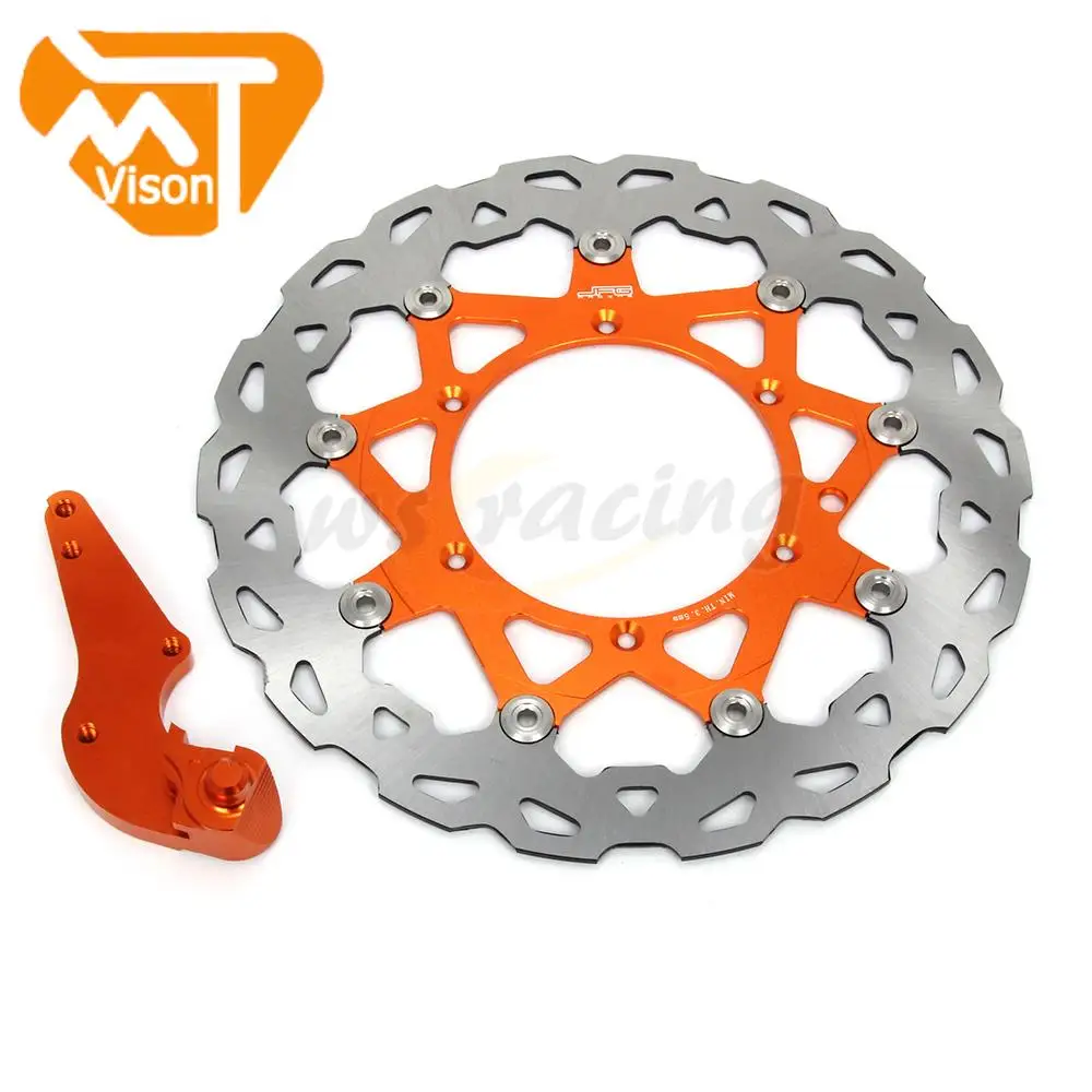 CNC 320MM Motorcycle Front Floating Brake Disc & Bracket For KTM MX520 SX520 XCG525 XCW525 EXC525 MXC525 SX525 XC525 EXR530R