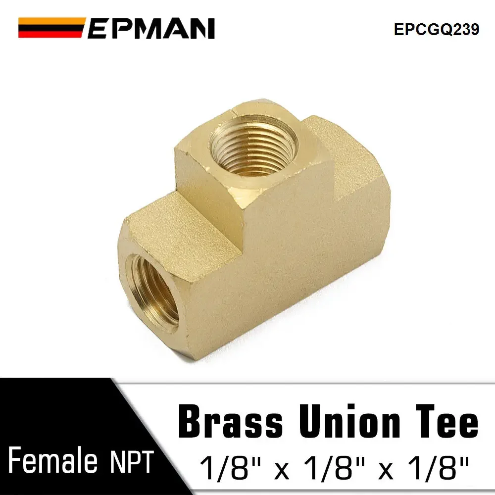 EPMAN Brass Tee Fitting 1/8