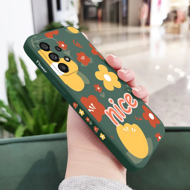 サムスンギャラクシー,ギャラクシーa73,a53,a33,a23,a13,a03,a72,a52,a52s,a32,a22,a12,a02,a02s,a71,a51,黄色の花のケースa31、a21s、4g、5g