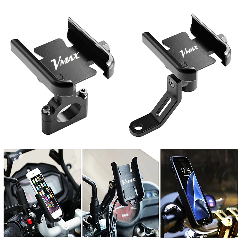 

For Yamaha VMAX V-MAX V MAX 1200 1985-2008 Accessories Motorcycle Handlebar Mobile Phone Holder GPS Stand Bracket