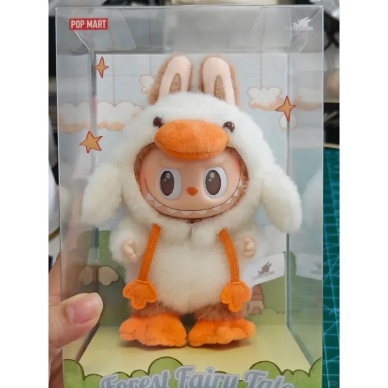 POPMART-THE MONSTERS Serie de cuento de hadas del bosque Muñeca de tarjeta colgante para niños, regalo de Navidad, juguetes de moda, llavero