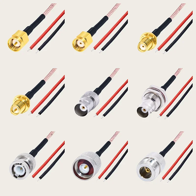 SMA BNC N male/Female to electronic wire tin plated wire connecting RG316 cable