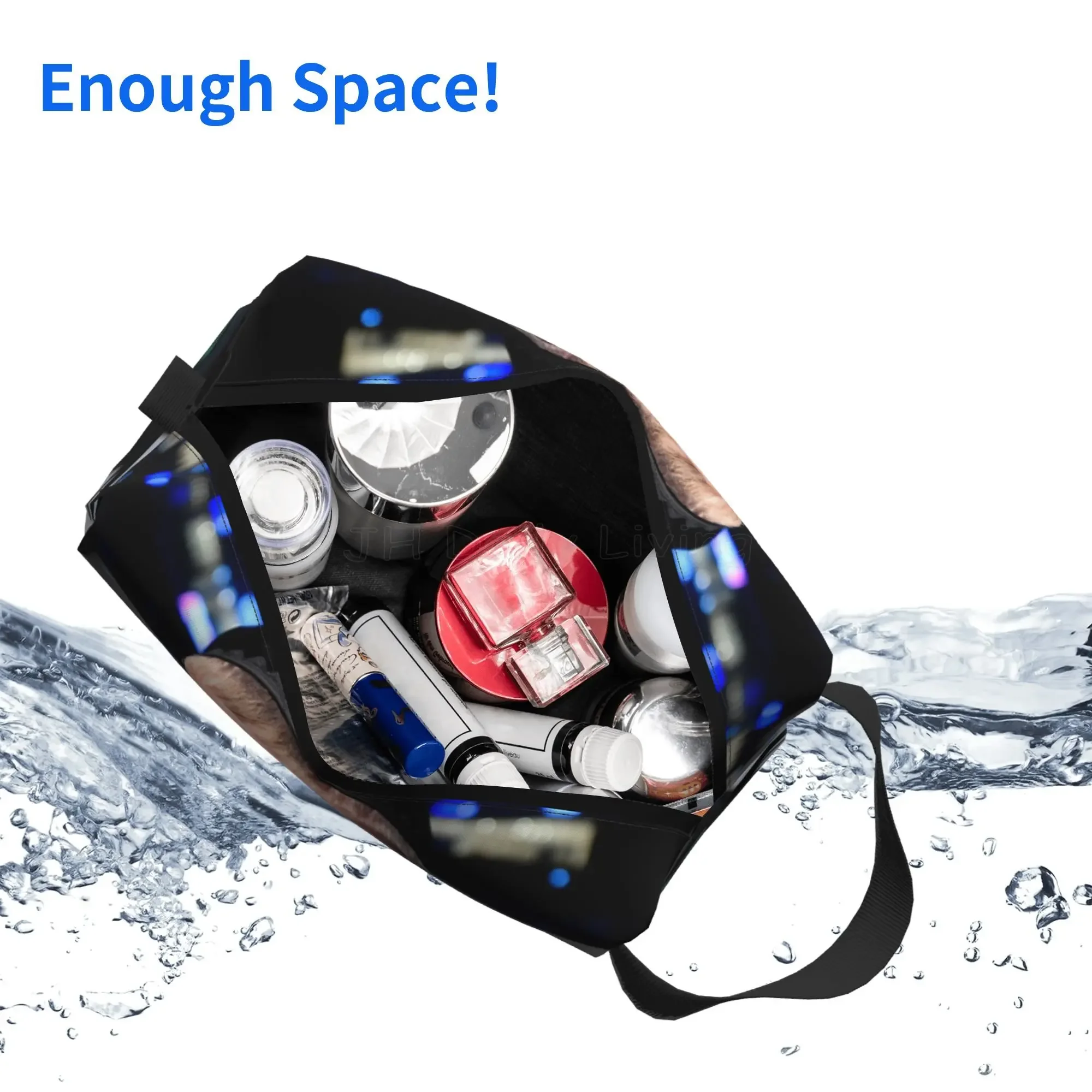 Funny Hasbulla Magomedov Storage Bags Portable Large Capacity Toiletry Bags Waterproof Cosmetic Bag for Travel Work