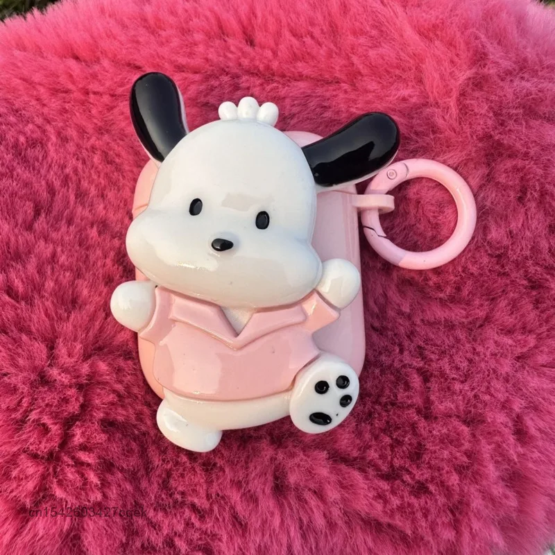 산리오 귀여운 3D 만화 실리콘 무선 블루투스 헤드셋 케이스, 에어팟 1, 2, 3 세대 프로 소프트 헤드셋 케이스에 적합
