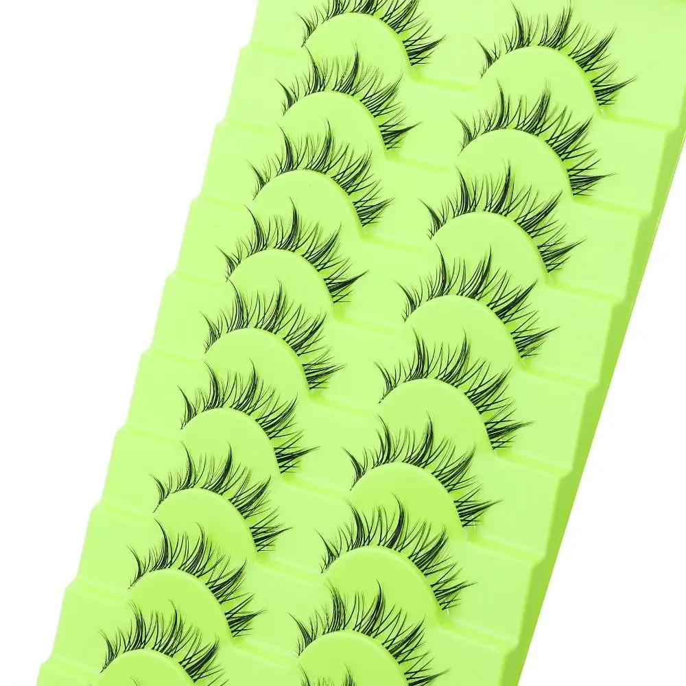 5 أزواج حزمة اليابانية تأثيري الرموش الصناعية دراماتيكية سميكة وهمية الرموش ملحقات فو المنك قطاع جلدة للنساء الفتيات