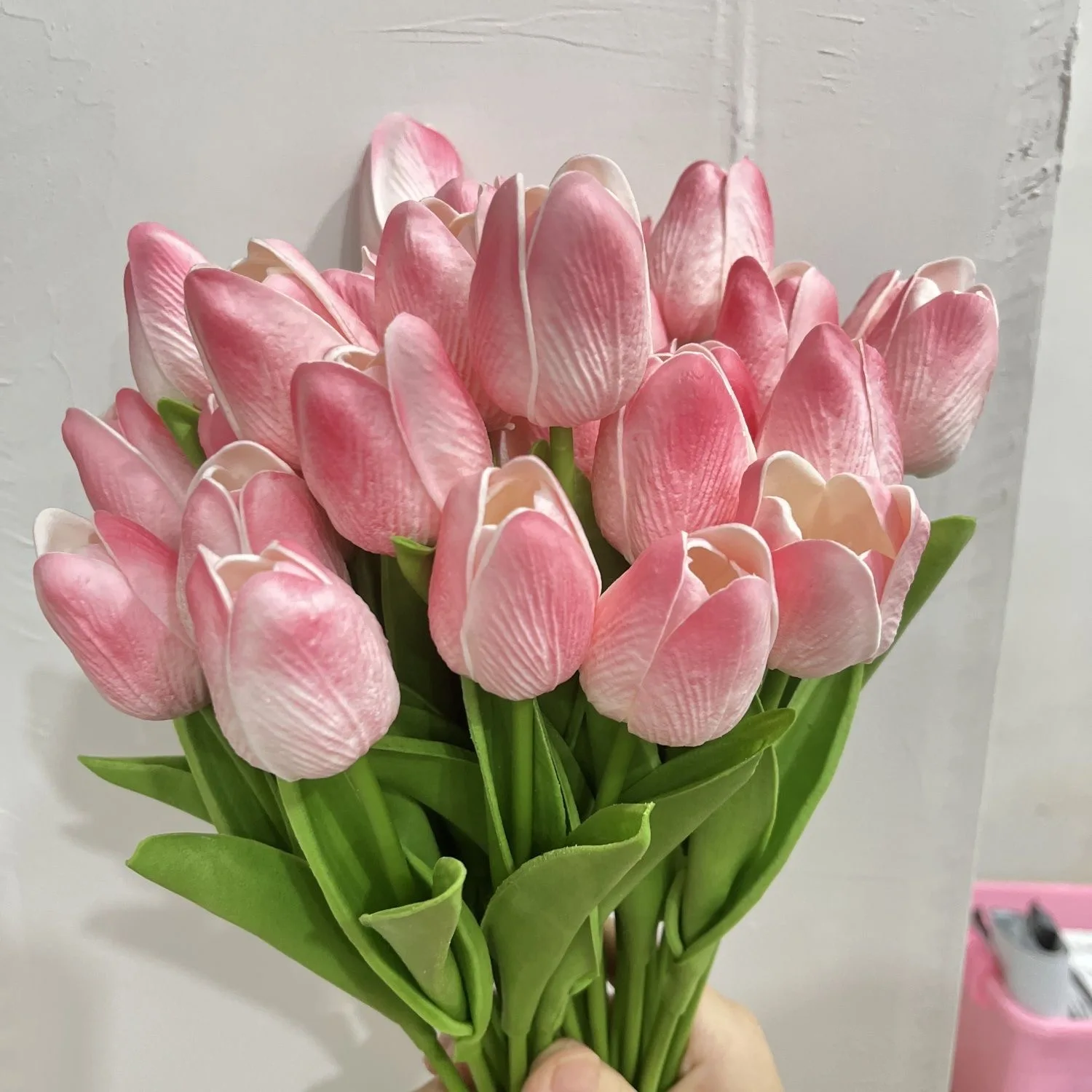 

5pcs Tulip Artifical Flowers PU Simulation Hand Home Decoration Art Decor Mother's Day Wedding Room Decor Desktop Ornament