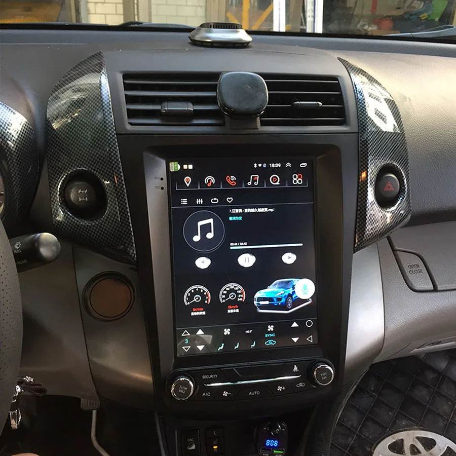 Tesla Style Android Car Multimedia Player For Toyota RAV4 RAV-4 2005 - 2013 Radio Carplay Audio GPS Navigation Stereo Head Unit