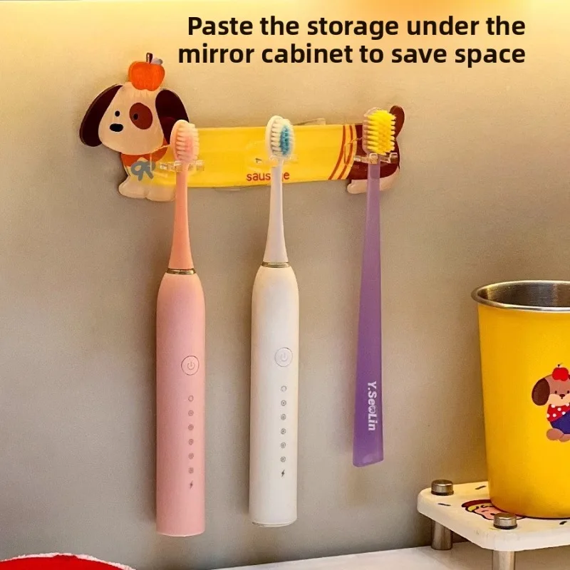 Toothbrush Rack Wall Hanging Wall Non-punching Electric Toothbrush Rack