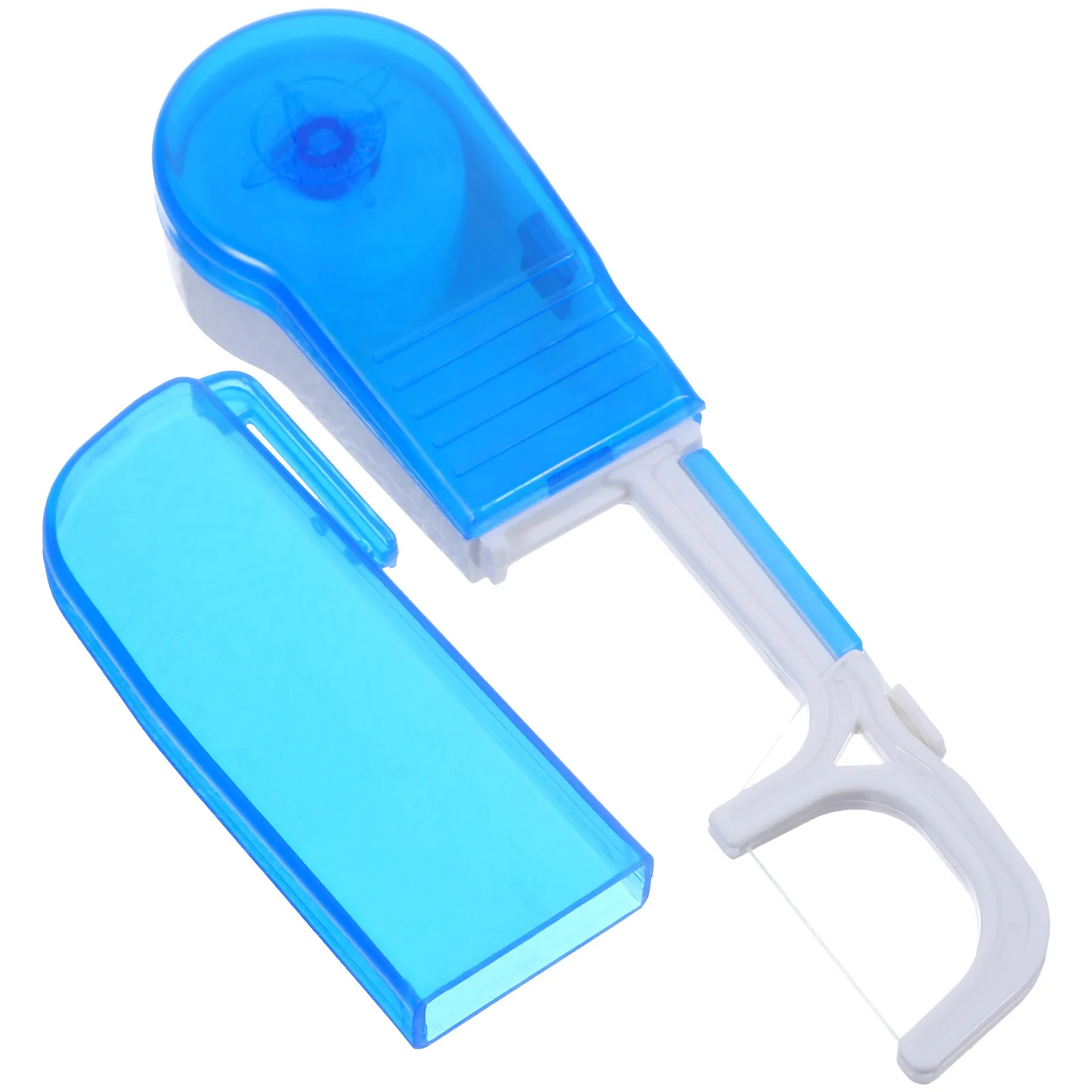 

1pc Dental Floss Holder 10 Rolls Refillable Stick Coated Wax Tartar Removal Gingivitis Prevention Picks