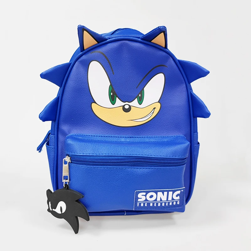 

in stock Sonic Backpack Cartoon children's schoolbag large capacity adjustable shoulder straps, student casual trendy bag