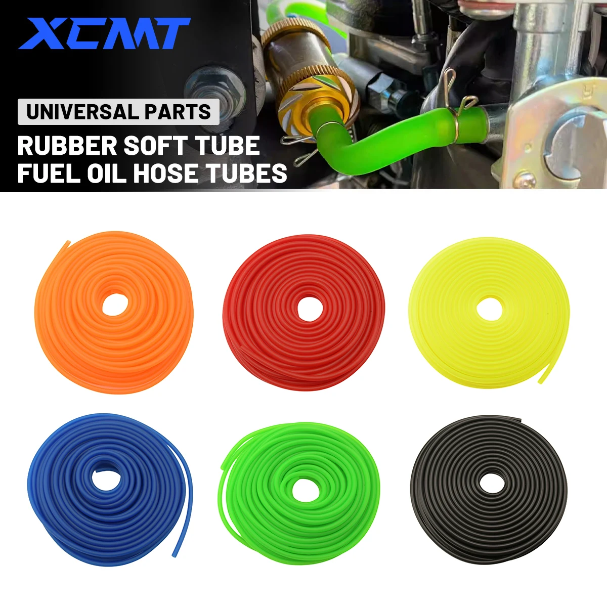1M Universal Motorrad Schlauch Benzin Kraftstoff Linie Schlauch Gas Öl Rohr Rohr Für Mini Moto Dirt Bike ATV Quad minimotor Roller