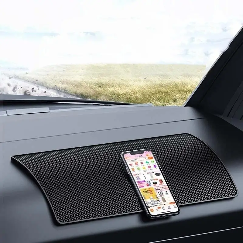 Car Non Slip Sticky Dashboard Pad Heat Resistant Eco Friendly PVC Mat Anti Slip for Phone Sunglasses Auto Use
